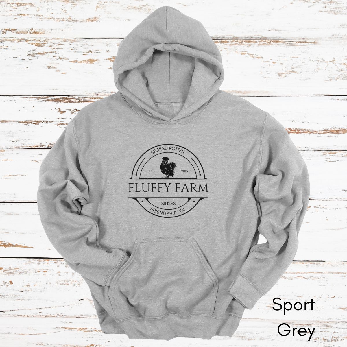 Custom Silkie Chicken Farm Unisex Heavy Blend Hooded Sweatshirt