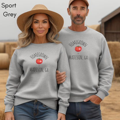 Custom Homegrown - Unisex Heavy Blend Crewneck Sweatshirt| Farmer's Market sweatshirt | Tomato shirt |Gardener's Sweatshirt | Vegetable Lover's