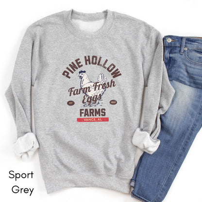 Custom Egg farm Crewneck Vintage Style Sweatshirt