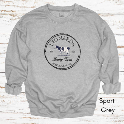 Custom Dairy Farm Unisex Crewneck Sweatshirt