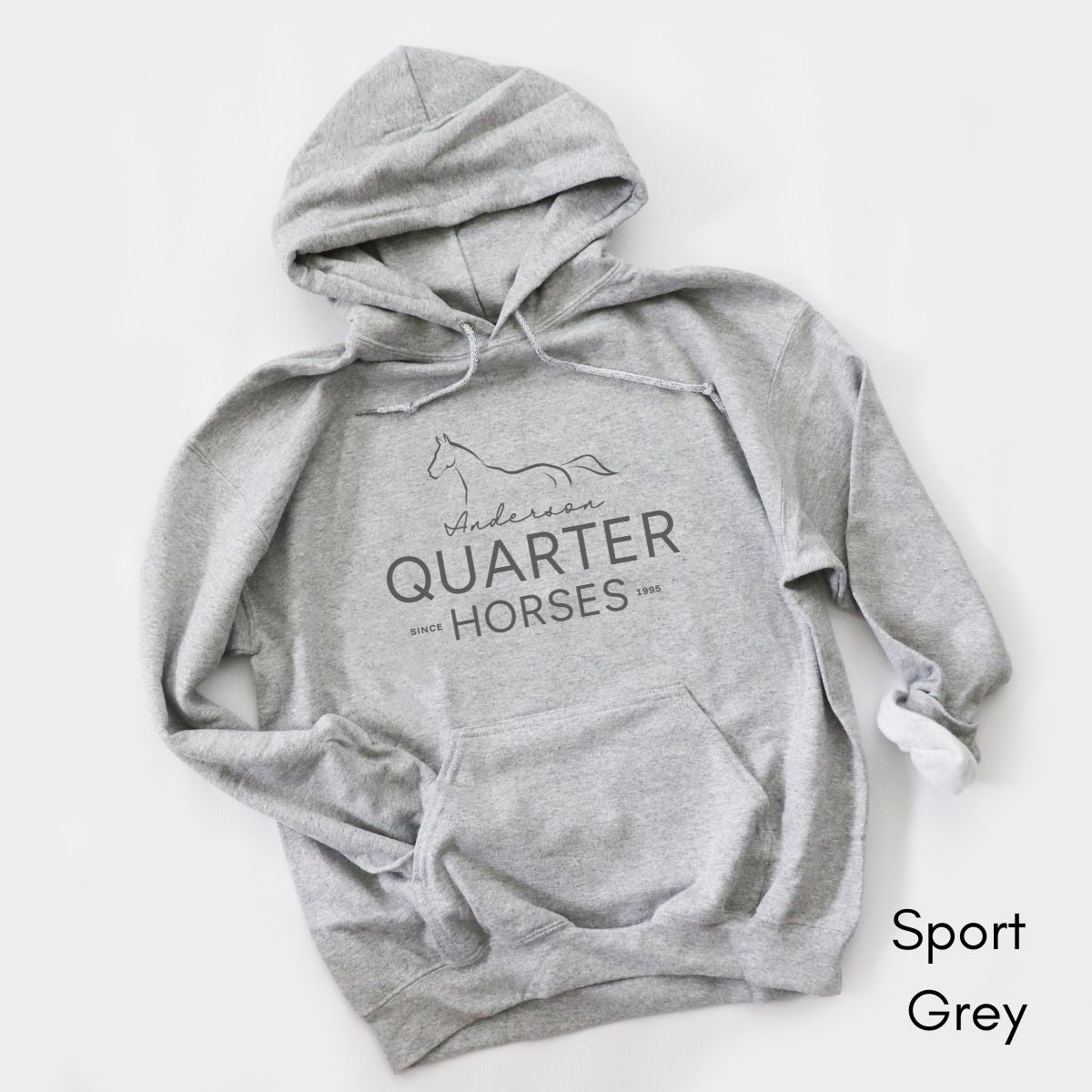 CUSTOM Quarter Horse Farm Hoodie - Unisex Heavy Blend Hooded Sweatshirt