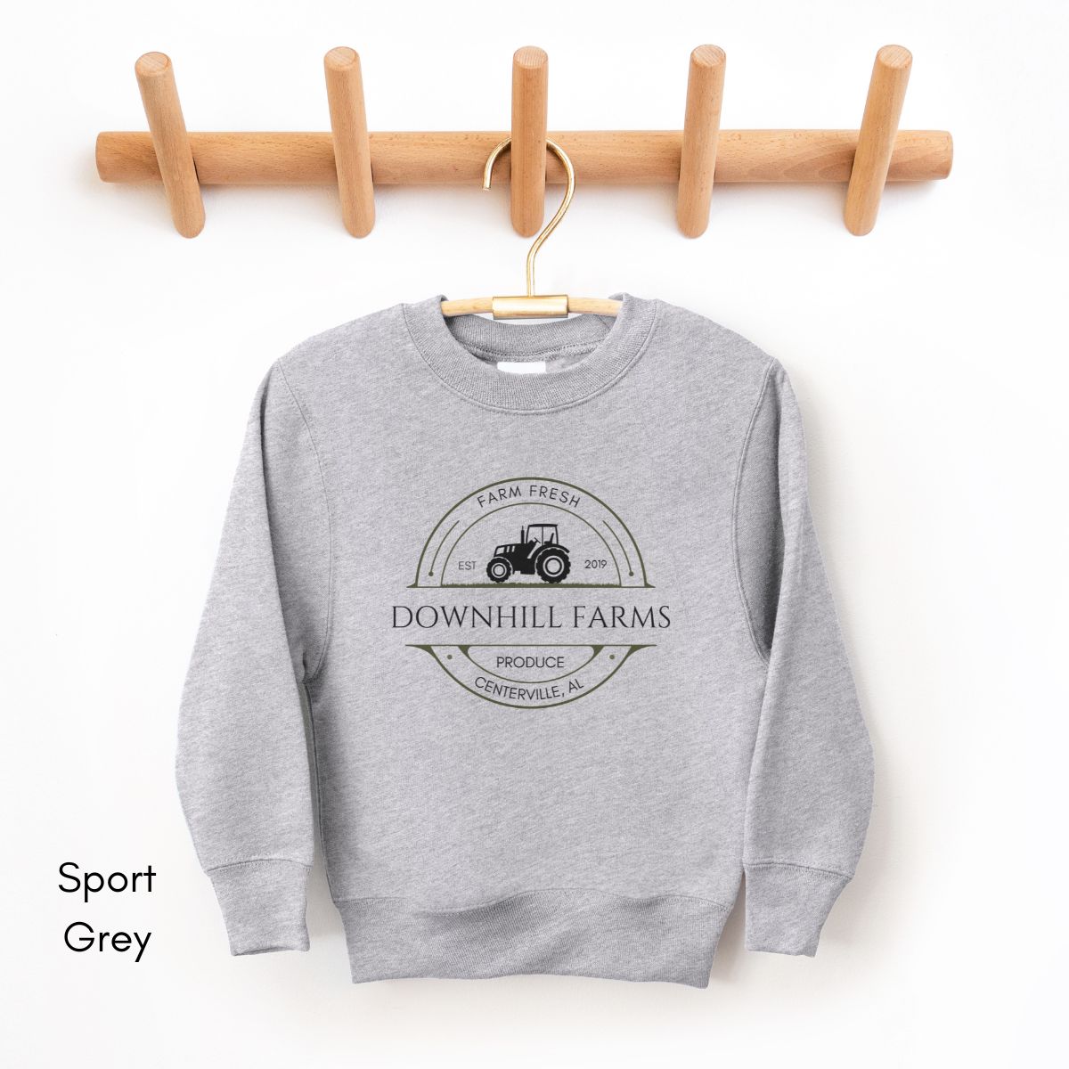 Custom Farm YOUTH/KIDS Crewneck Sweatshirt Personalized Local Produce Dealer Personalized Gift Farmer's Market Shirt Homesteading