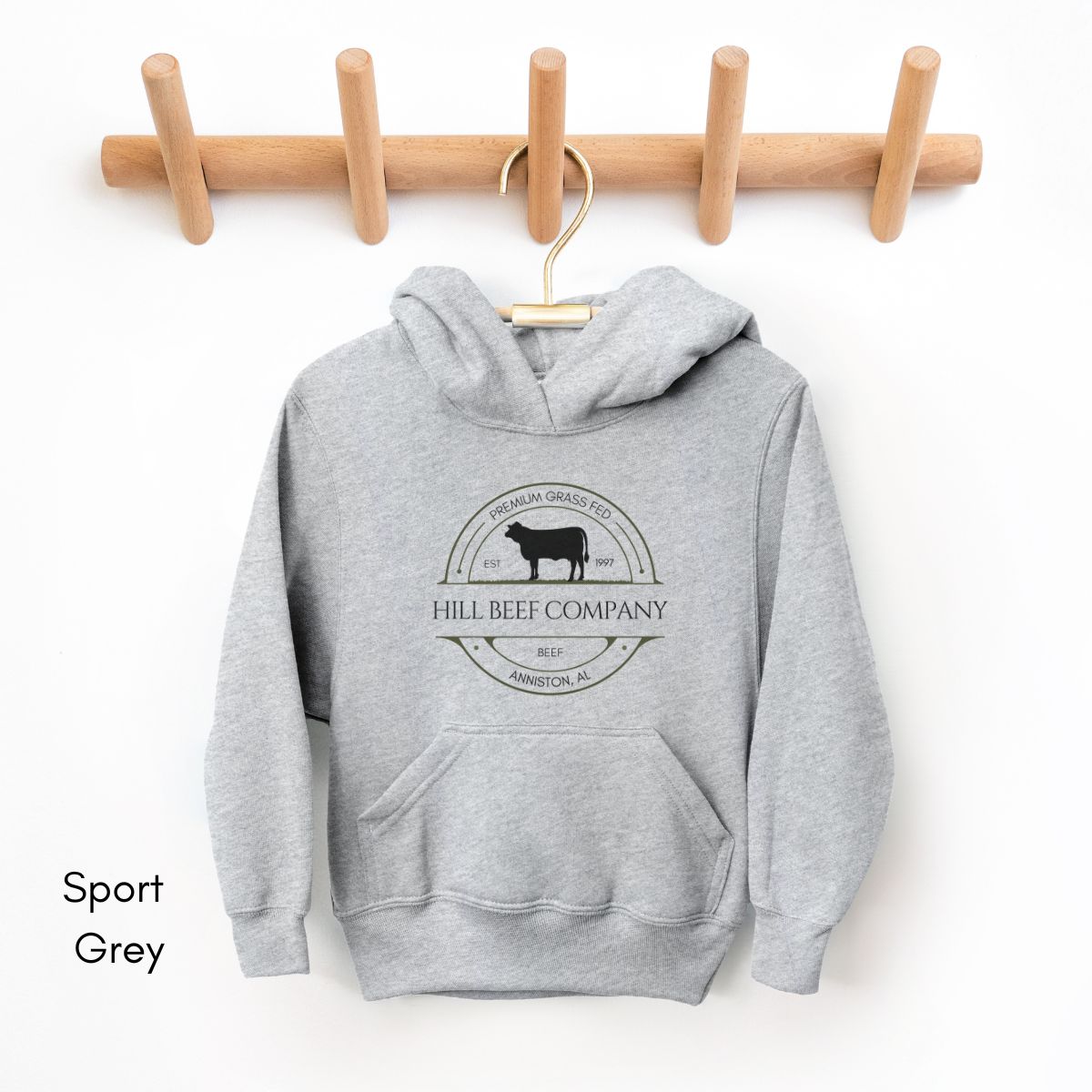 Custom Cattle Farm Ranch YOUTH/KIDS Heavy Blend Hooded Sweatshirt Personalized gift for Cattle farmers Local Beef Dealer Hoodie Farmer's Market Shirt