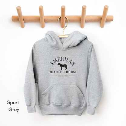 American Quarter Horse YOUTH Heavy Blend Unisex Hooded Sweatshirt