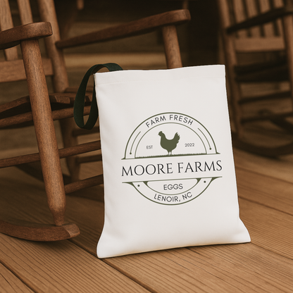 Custom Egg Farm Tote Bag