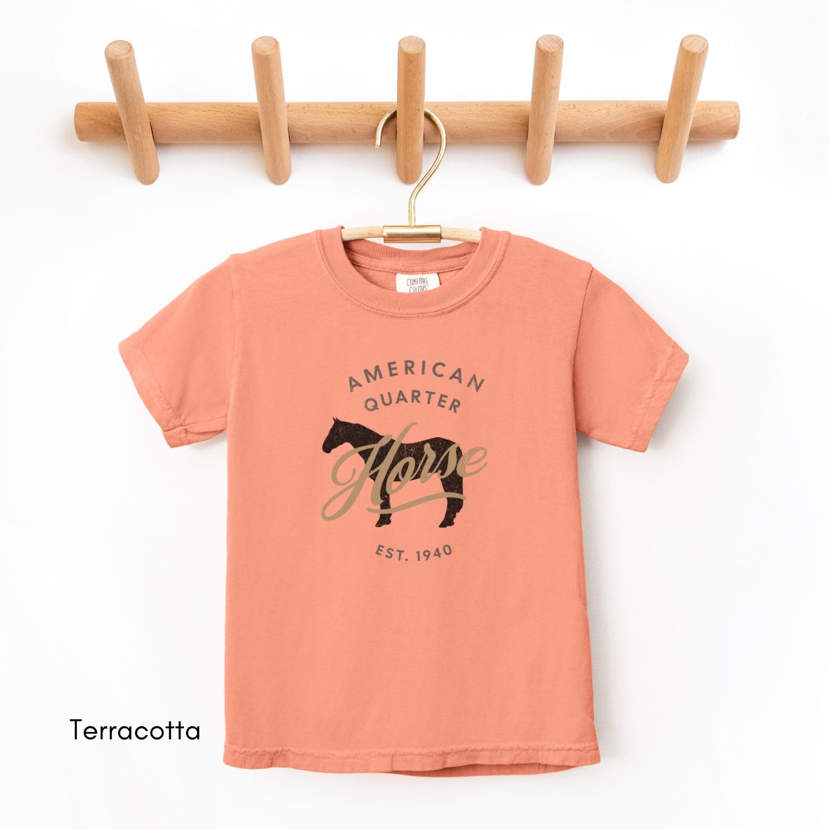 Quarter Horse Breed YOUTH/KIDS Midweight Tee, Kids Horse Lover T-Shirt, Equestrian Gift Shirt, Child's Animal Graphic Tee, Youth Cowboy Tee