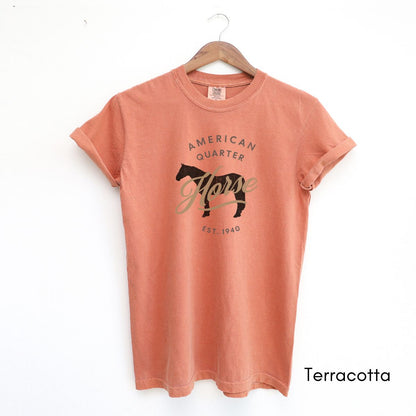 American Quarter Horse Breed Unisex Midweight Vintage Style T-Shirt