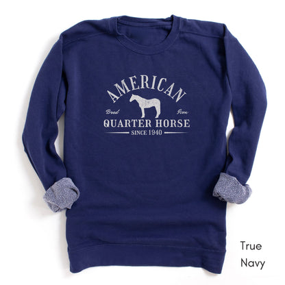 American Quarter Horse Garment-Dyed Vintage Style Sweatshirt