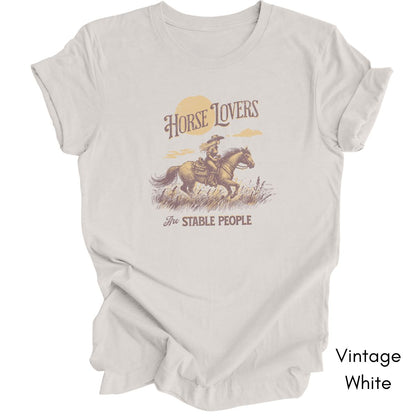 Horse Lovers are Stable People Light Weight Jersey Tee