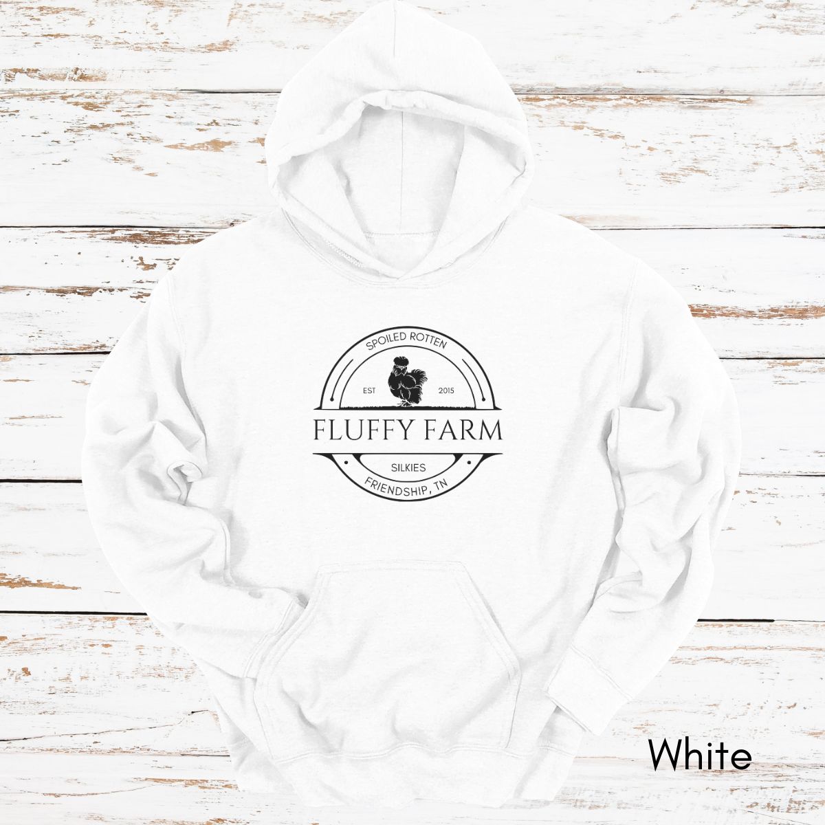 Custom Silkie Chicken Farm Unisex Heavy Blend Hooded Sweatshirt