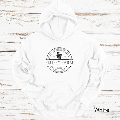 Custom Silkie Chicken Farm Unisex Heavy Blend Hooded Sweatshirt