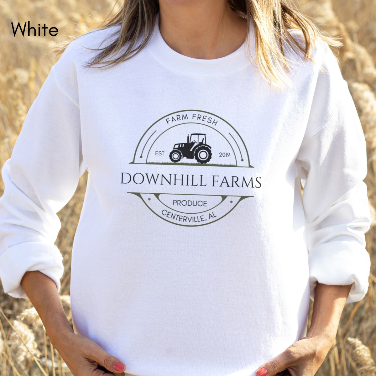 Custom Farm Unisex Crewneck Sweatshirt Local Farmer Produce Dealer Gift for Farmers Personalized Farmer's Market Sweatshirt Homestead Shirt