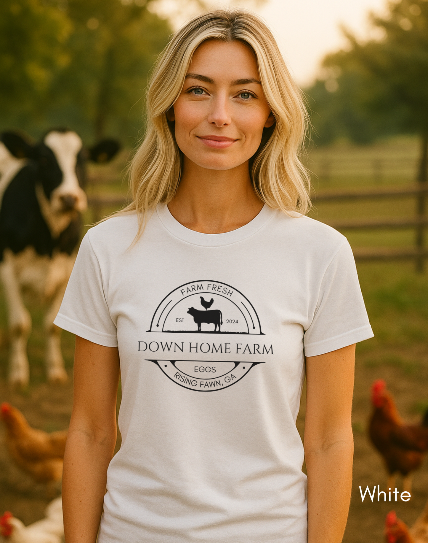 CUSTOM  Egg/Cattle Farm Light Weight Unisex Jersey T-shirt
