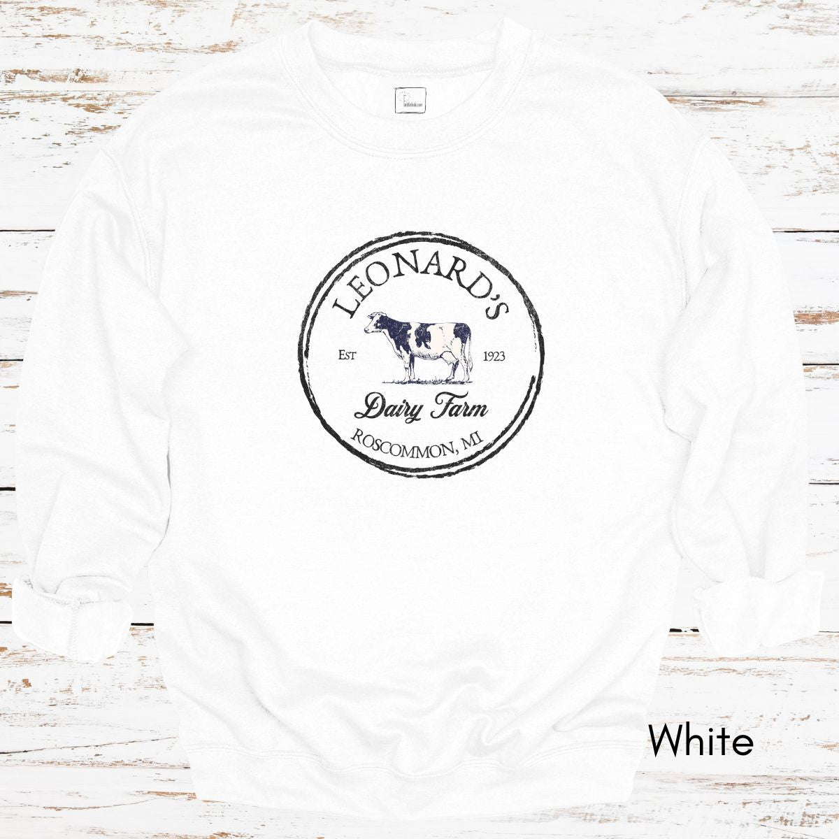 Custom Dairy Farm Unisex Crewneck Sweatshirt