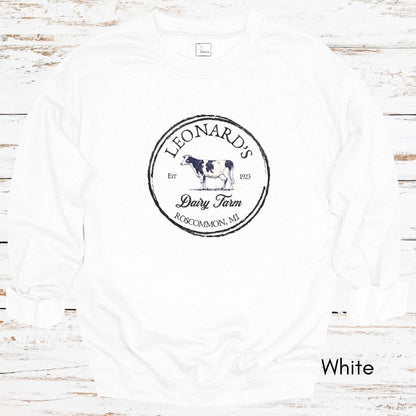 Custom Dairy Farm Unisex Crewneck Sweatshirt