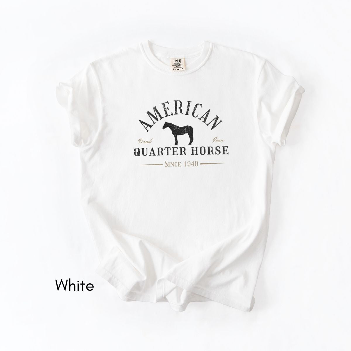 American Quarter Horse Breed Unisex Midweight Vintage Style T-Shirt