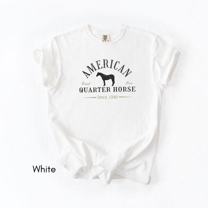 American Quarter Horse Breed Unisex Midweight Vintage Style T-Shirt