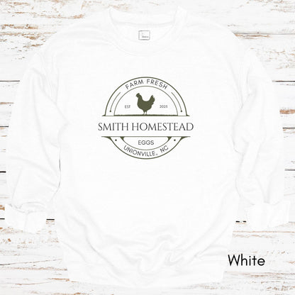 Custom Egg Farm Unisex Crewneck Sweatshirt