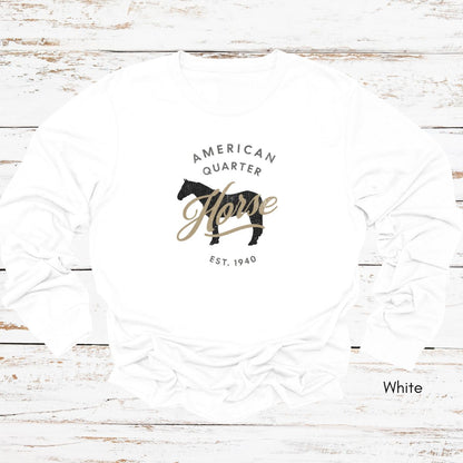 American Quarter Horse Long Sleeve Light Weight Jersey Unisex T-shirt