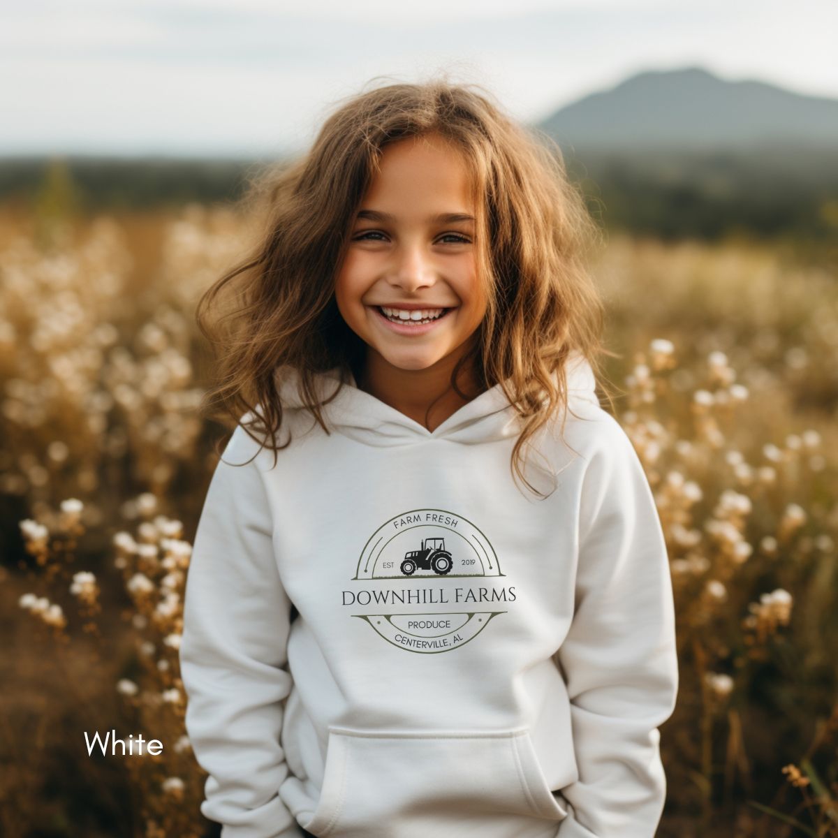 Custom Cattle Farm Ranch YOUTH/KIDS Heavy Blend Hooded Sweatshirt Personalized gift for Cattle farmers Local Beef Dealer Hoodie Farmer's Market Shirt