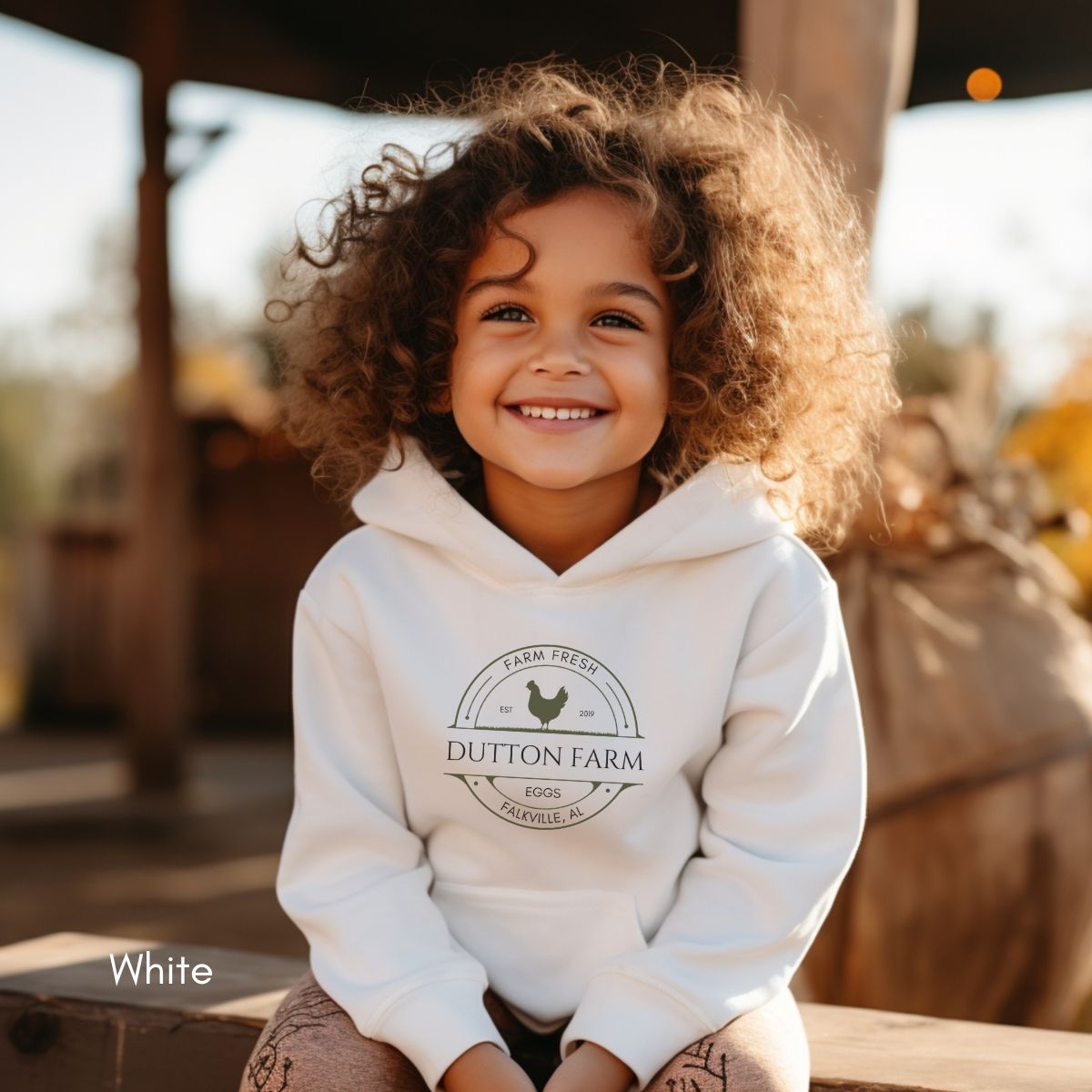 Custom Egg Farm YOUTH/KIDS Heavy Blend Hooded Sweatshirt Personalized gift for chicken farmers Local Egg Dealer Hoodie