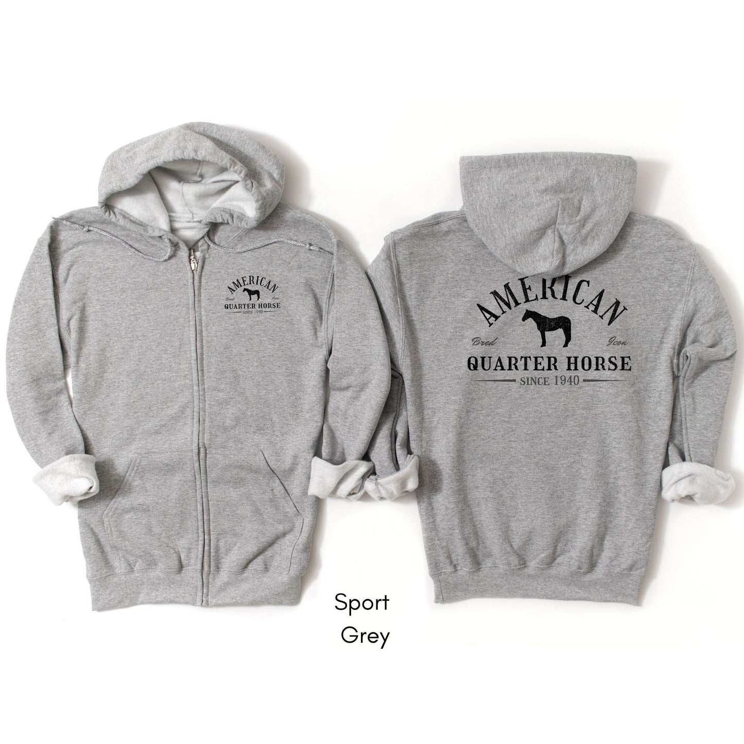 American QuarterHorse Unisex Zip Hoodie