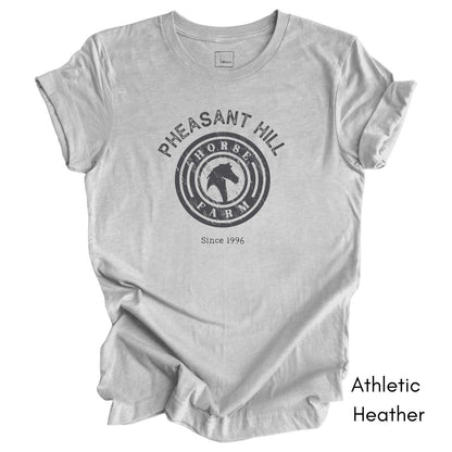 Custom Horse Farm Tee | Unisex Jersey Short Sleeve Tee | Horse Lovers Tee | Horse Boarding Tee | Personalized Equestrian Tee