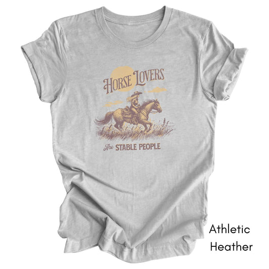 Horse Lovers are Stable People Light Weight Jersey Tee