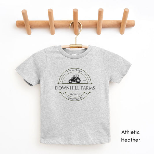 Custom YOUTH/KIDS  Farm Short Sleeve Tee Personalized Local Produce Dealer Tshirt Gift for Farmers Market T-shirt Homestead Tee