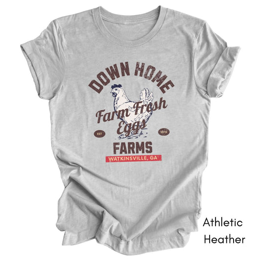 Custom Vintage Egg Farm Tee - Unisex Jersey Short Sleeve Tee, Personalized Gift for Farmers, Local Egg Dealer Tee, Farmer's Market Tshirt