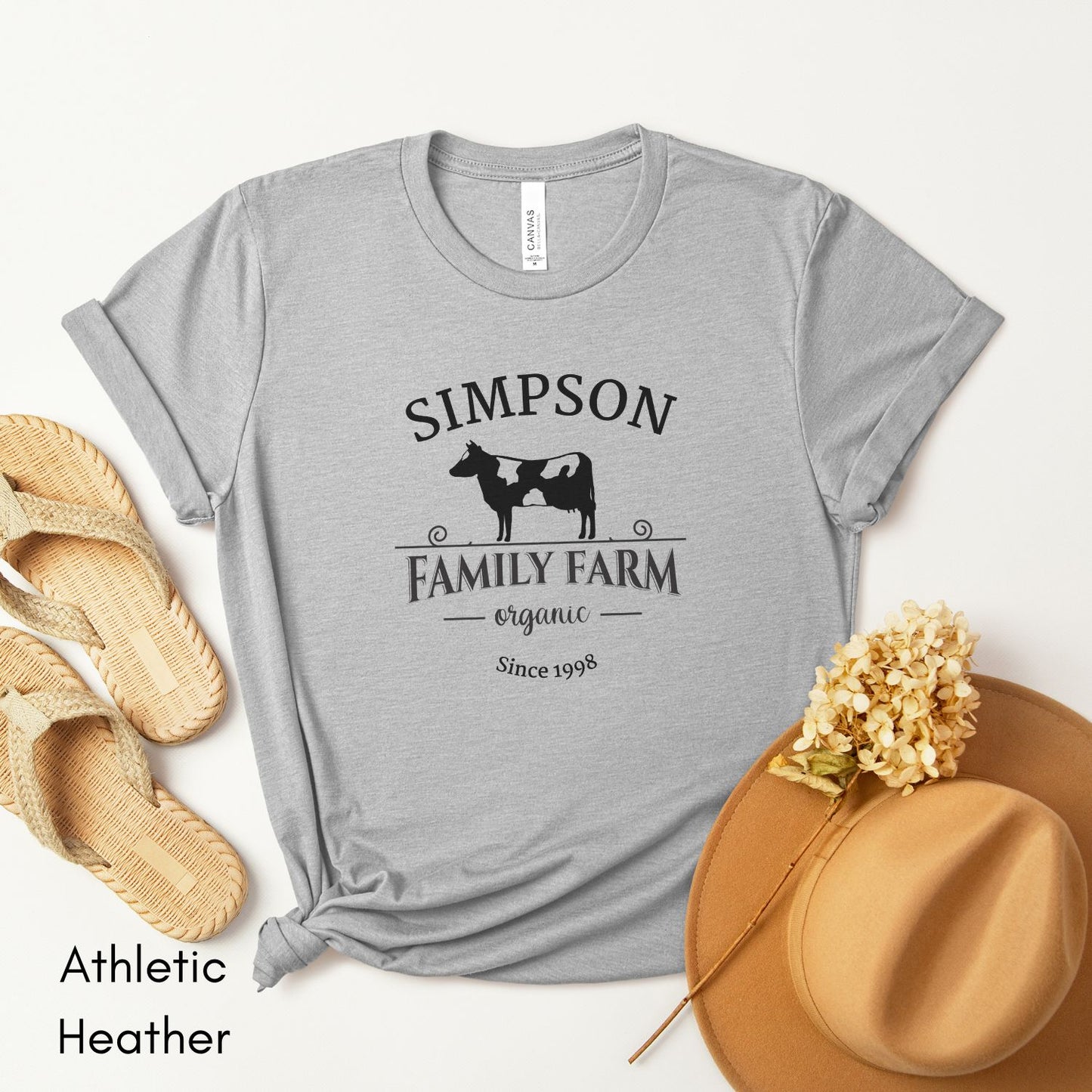 Custom Family Farm tee | Local Dairy Farmer T-shirt | Personalized Farm Tee | Gift for Homesteader | Farmer's Market Tshirt