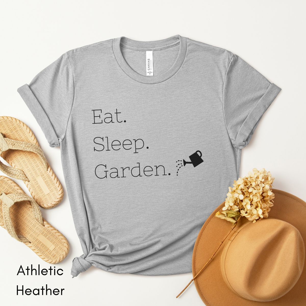 Eat Sleep Garden Tee | Unisex Jersey Short Sleeve Tee | Farm Life T-shirt | Gardener Tee | Horticulture Tee | Farmer tshirt | Homesteading