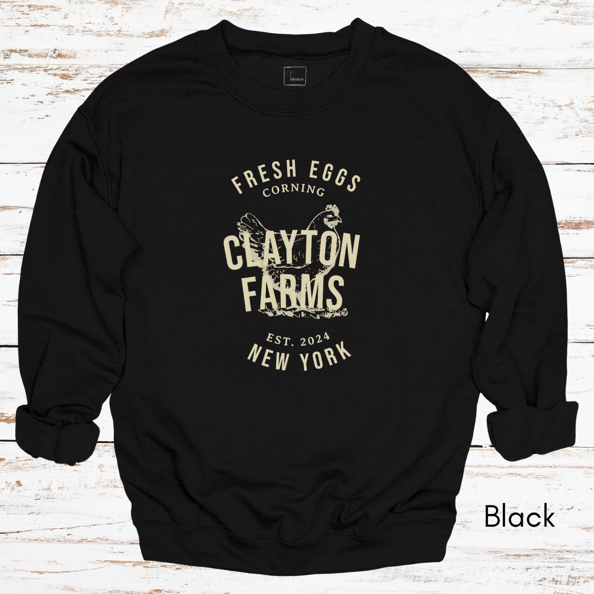 Custom Local Egg Farm Unisex Crewneck Sweatshirt