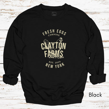 Custom Local Egg Farm Unisex Crewneck Sweatshirt