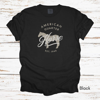 American Quarter Horse Breed Unisex Midweight Vintage Style T-Shirt