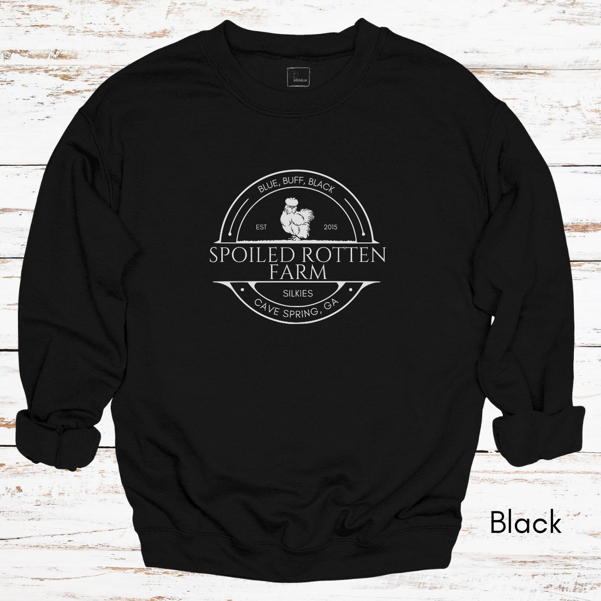 Custom Silkie Chicken Farm Unisex Crewneck Sweatshirt