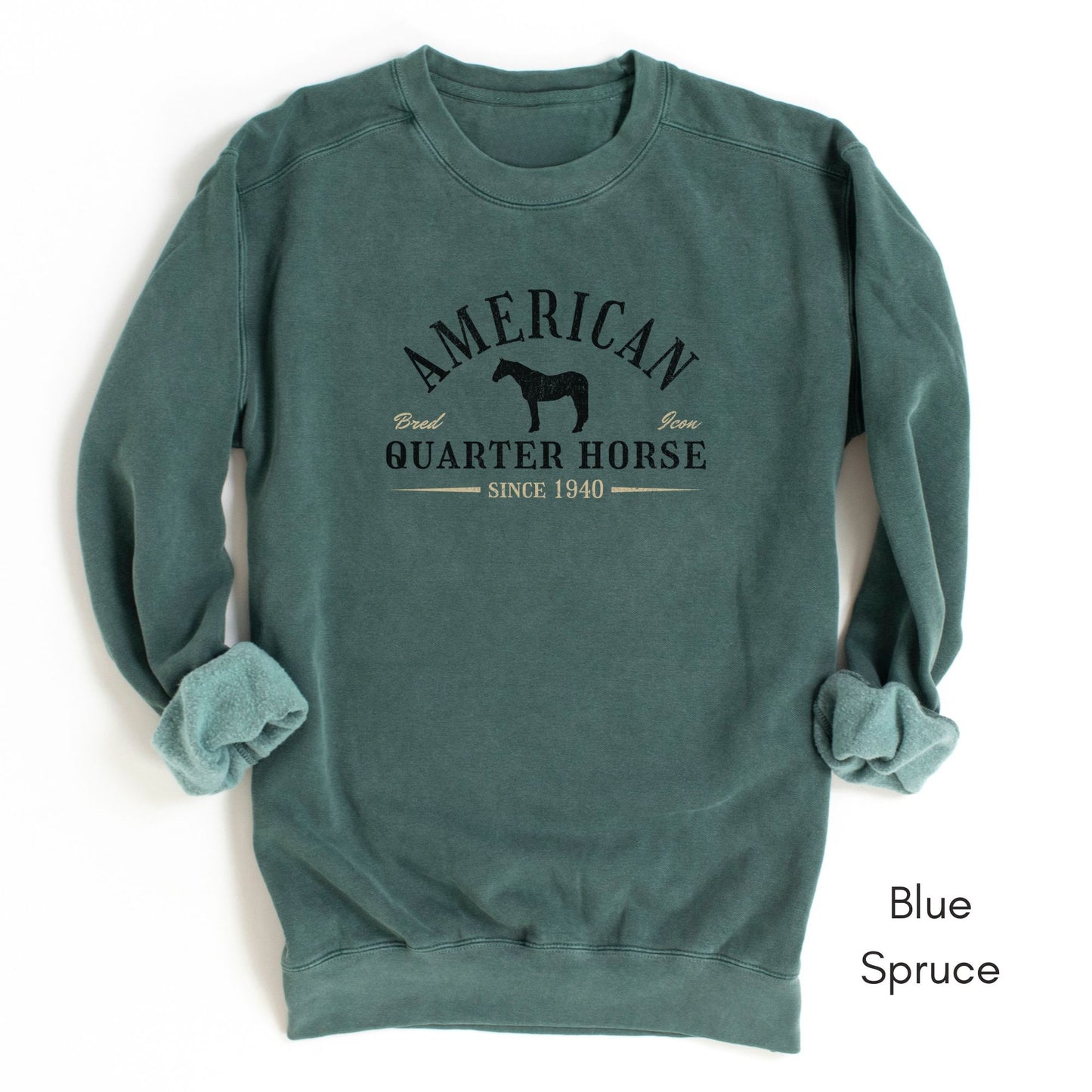 American Quarter Horse Garment-Dyed Vintage Style Sweatshirt