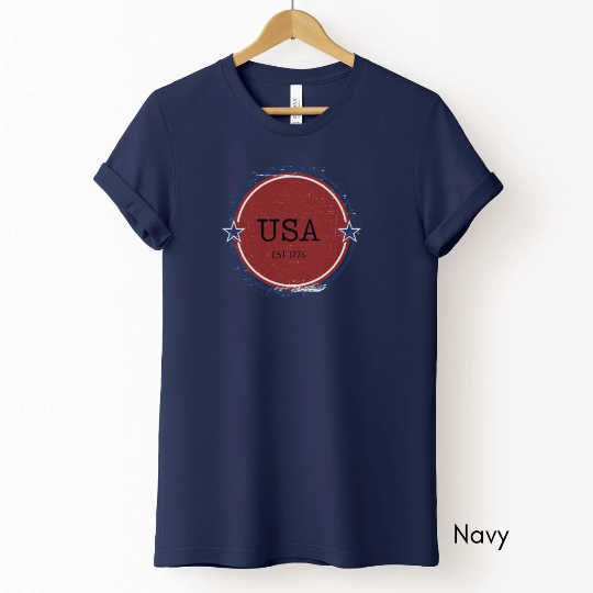 USA Est 1776 Tee | Unisex Patriotic Tee | 4th of July Group Tee | Pledge of Allegiance T-shirt | USA T-shirt | Memorial Day Tshirt