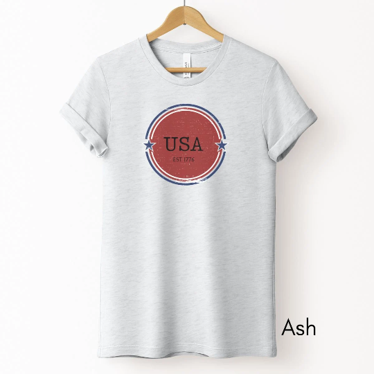 USA Est 1776 Tee | Unisex Patriotic Tee | 4th of July Group Tee | Pledge of Allegiance T-shirt | USA T-shirt | Memorial Day Tshirt