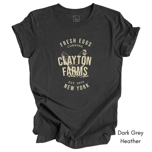 Custom Local Egg Farm Tee | Egg Dealer T-shirt | Personalized Chicken Farm Tee Gifts for Egg Farmers Farmers Market t-shirt Homesteading Tshirt