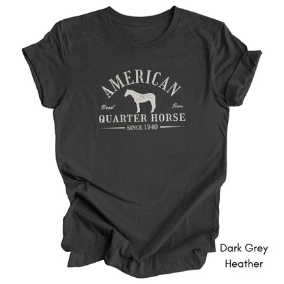 American Quarter Horse Light Weight Unisex Jersey T-shirt Dark Colors
