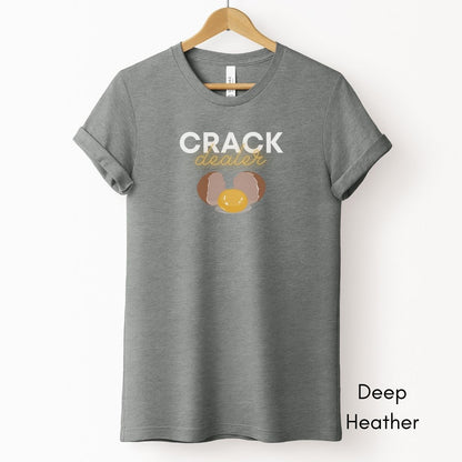 Crack Dealer Tee | Unisex Jersey Short Sleeve Tee | Funny Farm Life Tee | Chicken Egg Tee | Funny Egg Tee