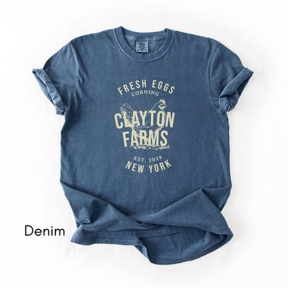 Custom Egg Farm Unisex Vintage Midweight T-shirt