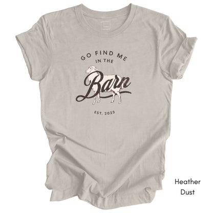 Find Me in the Sheep Barn Tee | Farmer's Short Sleeve Tee | Sheep Lover T-shirt | Mother's Day Gift | Pastel Spring Color Tee