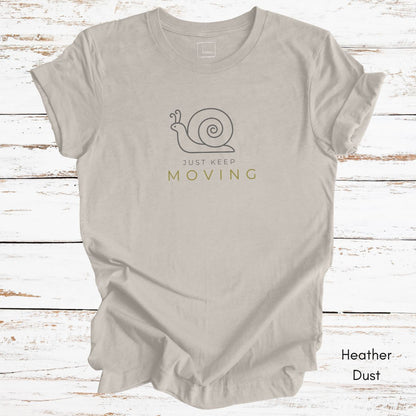 Just Keep Moving Light Weight Jersey T-shirt