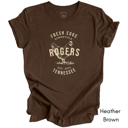 Custom Local Egg Farm Light Weight Jersey T-shirt