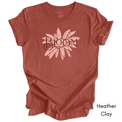 Bloom Tee | Floral Jersey Short Sleeve Tee | Daisy T-shirt | Mother's Day Gift | Motivational Tshirt | Wildflower Tee | Gift for Gardener