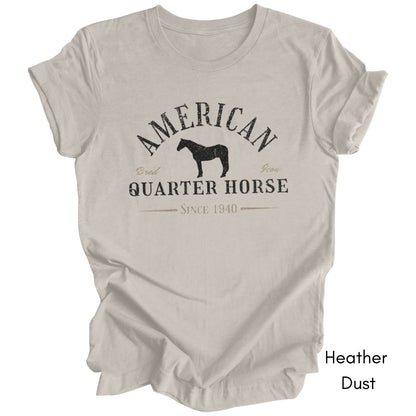 American Quarter Horse Unisex Light Weight Jersey Tee Light Colors