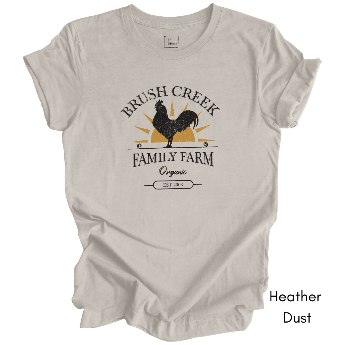 Custom Family Farm Chicken Rooster Unisex Jersey Light Weight T-shirt