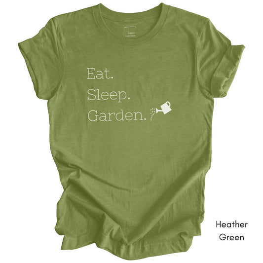 Eat Sleep Garden Tee | Unisex Jersey Short Sleeve Tee | Farm Life T-shirt | Gardener Tee | Horticulture Tee | Farmer tshirt | Homesteading